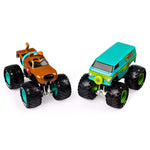 Monster Jam, Official Scooby Doo Vs. Mysterty Machine Die-Cast Monster Trucks, 1: 64 Scale, 2 Pack