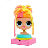 L.O.L. Surprise O.M.G. Styling Head Neonlicious with Stick-On Hair for Endless Styles