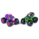 Monster Jam Official Grave Digger vs. Wild Flower Die-Cast Monster Trucks, 1:64 Scale, 2 Pack