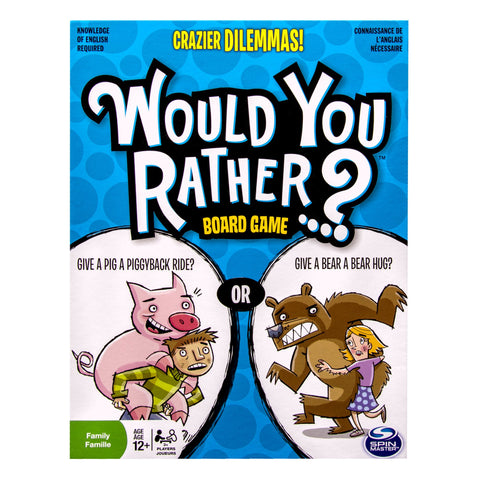 Spin Master Games - Would You Rather - Crazier Dilemmas Board Game