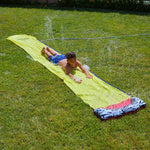 Wham-O Slip 'N Slide Surf Rider 18' Inflatable Waterslide Game with Splash Zone Single Lane | Original Backyard Water Slide | Great for Outdoor Play, Kids & Adults (18 ft Long, 1 Count)