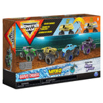 Monster Jam, Official Reveal The Steel 4-Pack of Color-Changing Die-Cast Monster Trucks, 1:64 Scale (6058463)