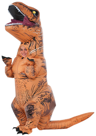 Rubie's Costume Jurassic World Child's T-Rex Inflatable Costume with Sound, Multicolor