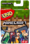 Mattel Games UNO Minecraft Card Game, Now UNO fun includes the world of Minecraft!, Multicolor, Basic Pack