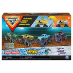 Monster Jam, Official Reveal The Steel 4-Pack of Color-Changing Die-Cast Monster Trucks, 1:64 Scale (6058463)