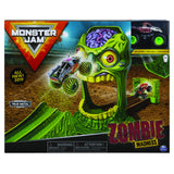 Monster Jam, Official Zombie Madness Playset Featuring Exclusive 1:64 Scale Die-Cast Zombie Monster Truck