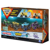 Monster Jam, Official Reveal The Steel 4-Pack of Color-Changing Die-Cast Monster Trucks, 1:64 Scale (6058463)