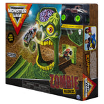 Monster Jam, Official Zombie Madness Playset Featuring Exclusive 1:64 Scale Die-Cast Zombie Monster Truck