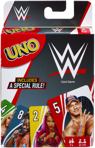 UNO Card Game, Matching WWE Superstars, for 2 to 10 Players Ages 7 Years and Older, Model Number: FNC47